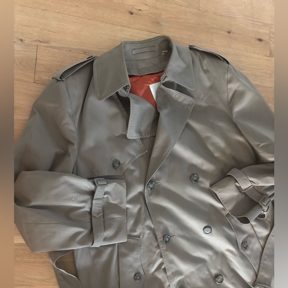 Thames London Fog Men's Classic Tan Trench Coat - Picture 8 of 9